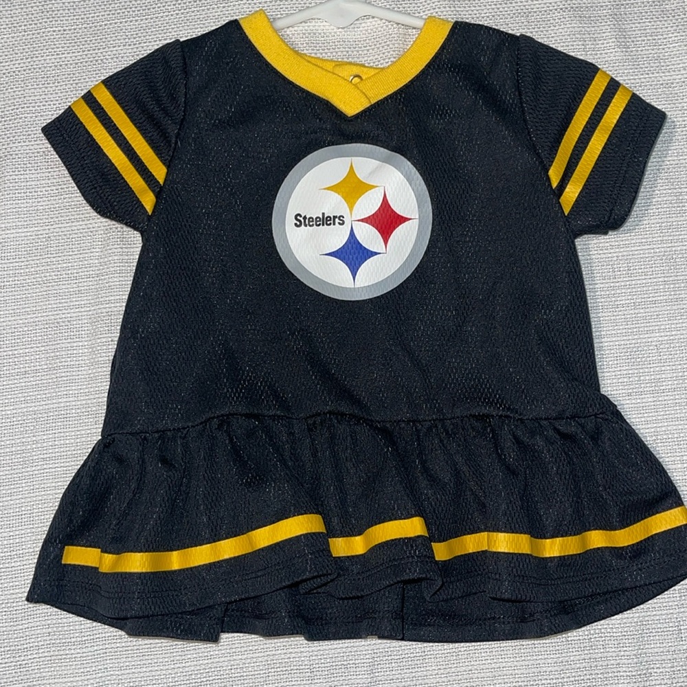 NFL Apparel Steelers Girls Dress Baby Size 6-12M